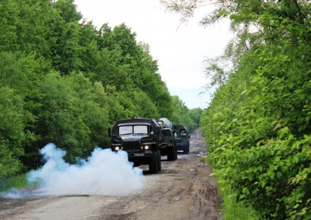 Расчеты ЗРС С-300 ПВО Восточного военного округа в Хабаровском крае провели тренировку по уничтожению наземных целей