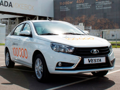 АвтоВАЗ выпустил 100 000-ю Lada Vesta