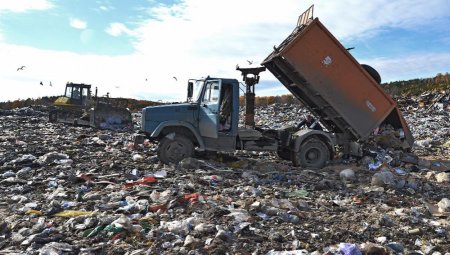 Закрытую свалку "Кучино" в Балашихе засыпают чистым грунтом