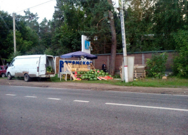 Раменскую стелу завалили бахчевыми