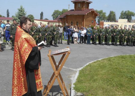 В храме соединения ЮВО в Северной Осетии проведен обряд Крещения