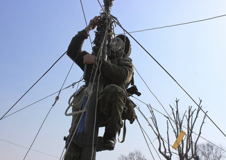 В Восточном военном округе проведена тренировка войск связи