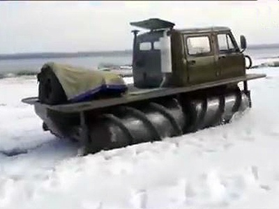 Видео: Суперпроходимый шнековый УАЗ