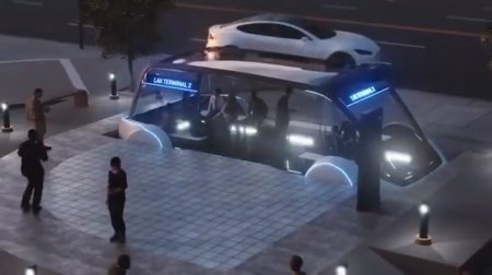 Маск представил концепт скоростного подземного электробуса