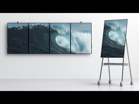 Microsoft представила интерактивную доску нового поколения Surface Hub 2