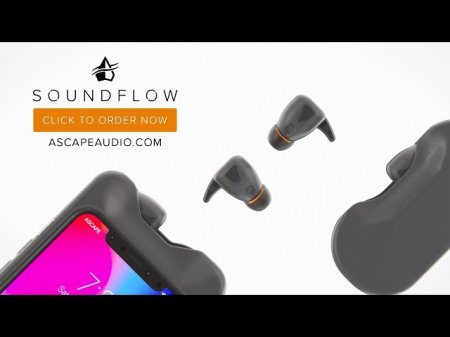 Беспроводные наушники SoundFlow размещаются и заряжаются внутри смартфона