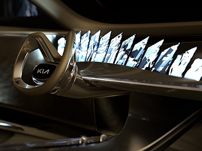 Kia покажет электрокар с 21 дисплеем