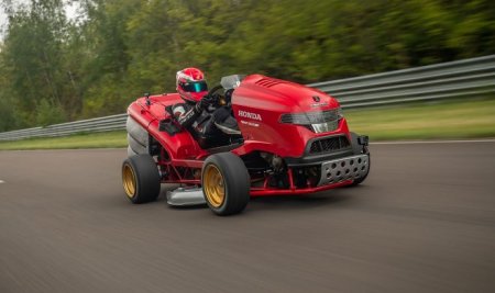 Газонокосилка Honda Mean Mower V2 установила новый мировой рекорд скорости