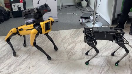 Китайский робот делает сальто назад. Как тебе такое, Boston Dynamics?