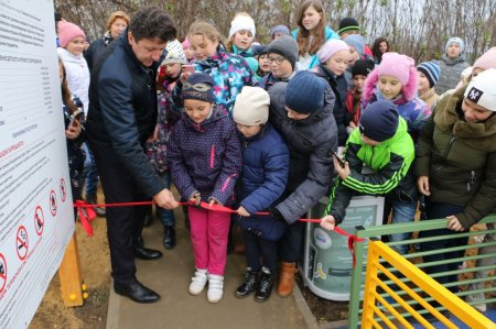 Открытие детской площадки в поселке Успенский