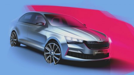 Skoda раскрыла внешность нового Rapid