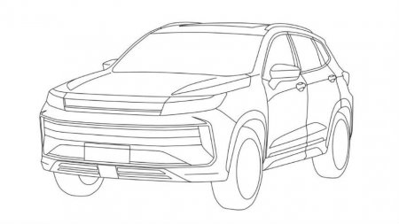 Новый кроссовер Chery запатентован в России