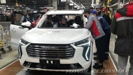 Новый кроссовер Haval замечен на заводе в Туле