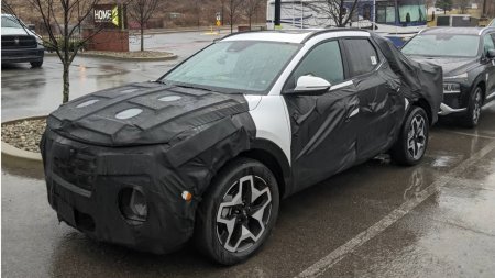 Новейший пикап Hyundai попал на видео