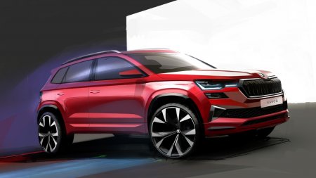 Первые изображения обновленного Skoda Karoq