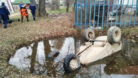 Водитель внедорожной «Оки» утонул в луже