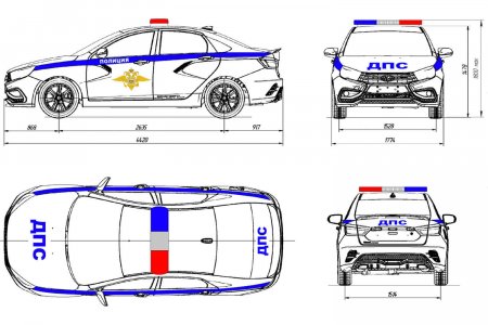 Первые изображения новых Lada Vesta для спецслужб