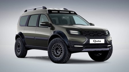 Появились изображения Lada Largus Cross в стиле киберпанк: эксклюзив Quto