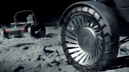 Goodyear создаёт безвоздушные шины для лунохода