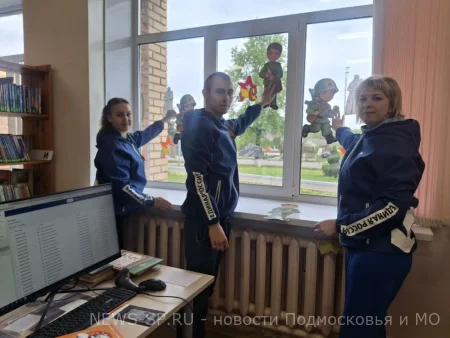 Всероссийская патриотическая акция «Окна Победы» проходит в Серебряных Прудах